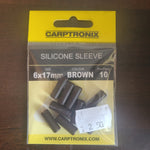 Silicone sleeve brown 6x7mm x 10