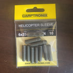 Carptronix helicopter sleeve green 6x25mm x 10