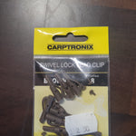 Carptronix swivl lock lead clip brown  8