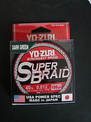 YO-ZURI SUPER BRAID 40LB 150 YARS