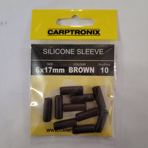 CARPTRONNIX SILICONE SLEEVE 6x17MM BROWN