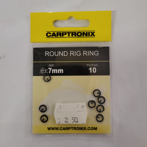 CARPTRONNIX ROUND RIG RING 6 x 7mm