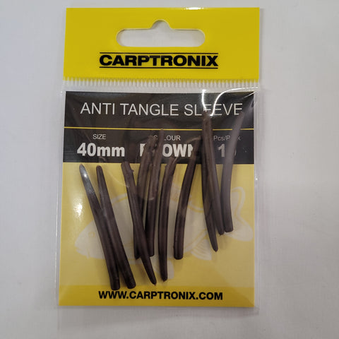 CARPTRONNIX ANTI TANGLE SLEEVE 40MM BROWN