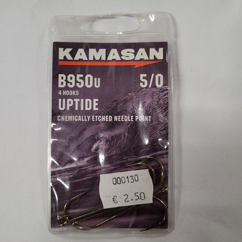 KAMASAN B950U SIZE 5/0 UPTIDE HOOKS