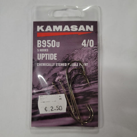 KAMASAN B950U SIZE 4/0 UPTIDE HOOKS