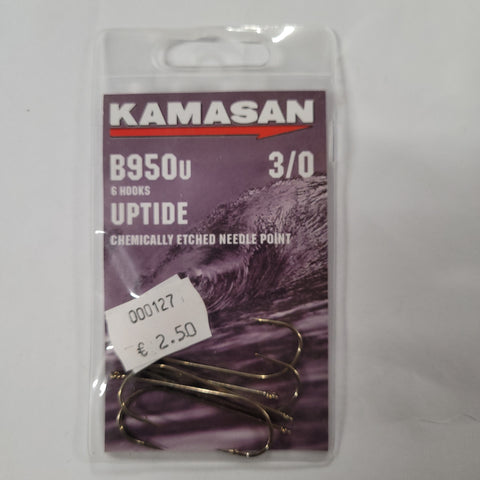 KAMASAN B950U SIZE 3/0 UPTIDE HOOKS