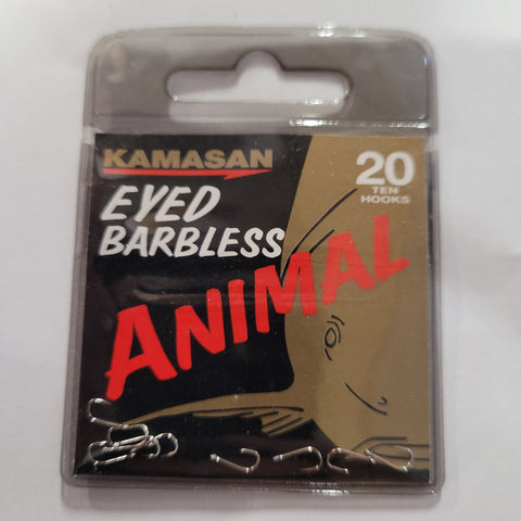 KAMASAN ANIMAL HOOKS EYED BARBLESS 20