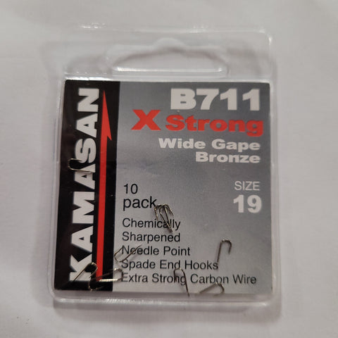 KAMASAN B711 X STRONG WIDE GAPE BRONZE 19