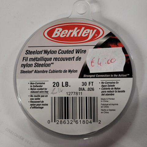 BERKLEY STEELON NYLON COATED WIRE 20LB