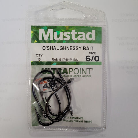MUSTAD OSSHAUGHNESSY BAIT 6/0