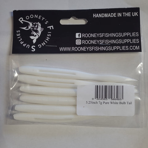 ROONEYS PURE WHITE 5.25" 7G BULB TAIL