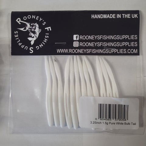 ROONEYS 3.25" 1.5G PURE WHITE BULB TAIL